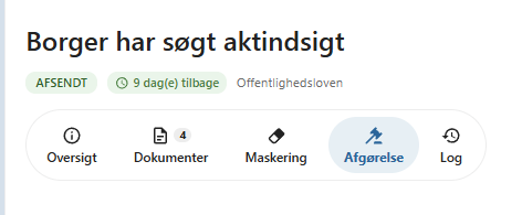 Afsendt