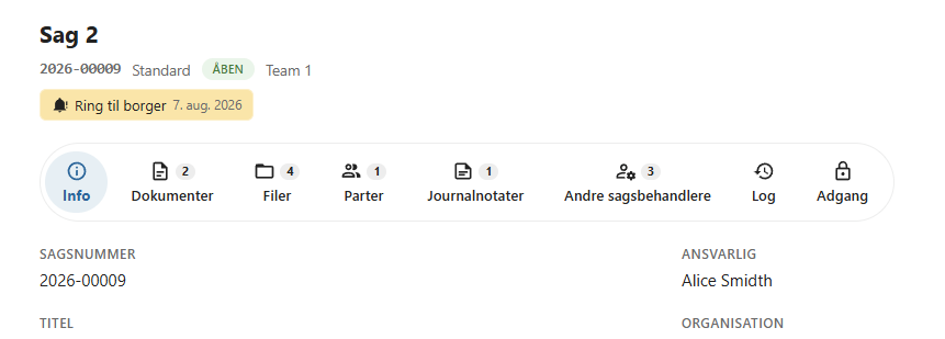 Liste over påmindelser