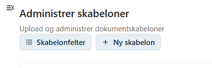 Knappen Ny skabelon